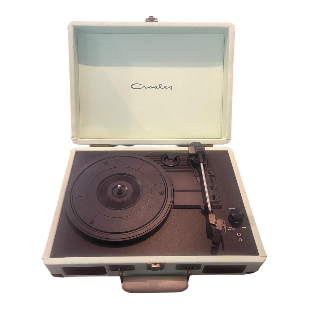 Crosley Mint Green Portable Suitcase Style Turntable Home Audio